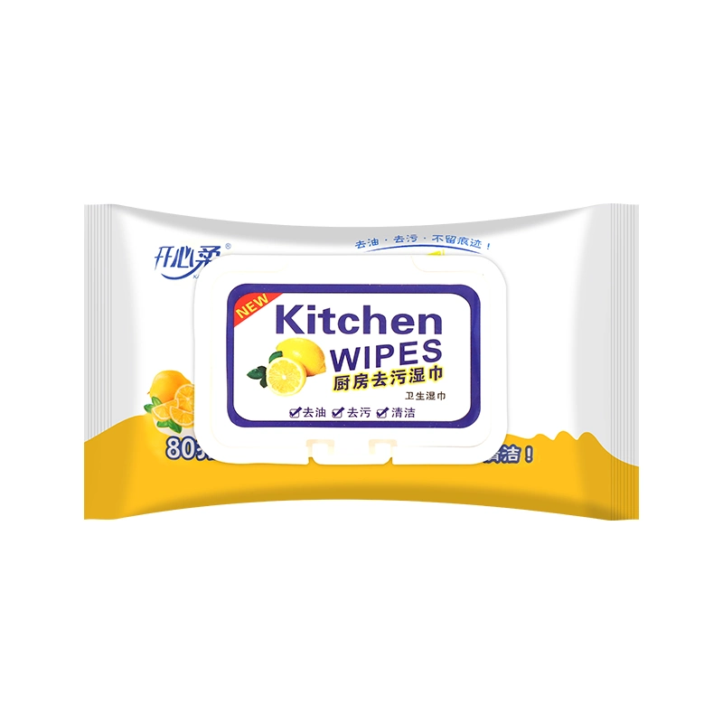 Factory Kitchen Clean Wet Wipes Disposable Wipes OEM ODM Customize Support Private Label Wipes