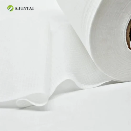 Tissu non tissé spunlace de pâte de bois de logo d'impression personnalisable pour le nettoyage civil/serviette de cuisine